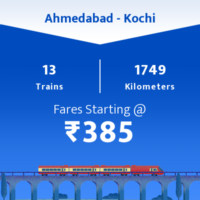 Ahmedabad To Kochi Trains